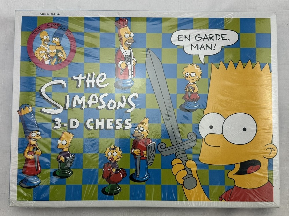 1991 Simpsons Chess Set by Cardinal Brand New Sealed FREE SHIPPING