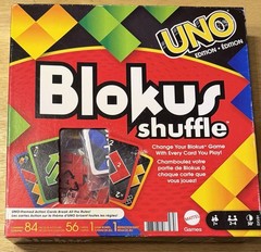 Blokus Shuffle Uno Edition COMPLETE Mattel 2021 Classic Strategy Action Cards