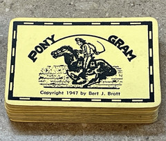 PLAYING CARDS ONLY 1947 The Game of Pony Express Board Game Polygon