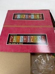 PACHISI Board Game Tiger Cover Classic Game of India Vtg PARCHEESI Complete