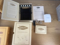 Collection of 8 Vintage Bookshelf Games Linen Book by WS Game Company Open Box