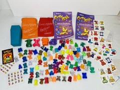 HUGE Lot 102 Gogo’s Crazy Bones Collection Figures Stickers Cards Aliens Glitter