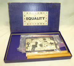 Equality Board Game Math Version of Scrabble 1953 Cross-number game 10 Dice