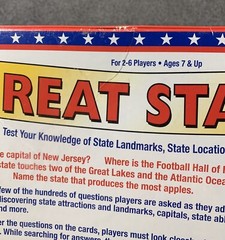 Trivia Board Game Great States US Geography Landmarks And Capitals 2010 Sealed