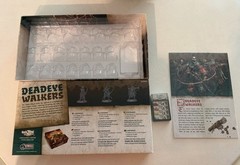 Zombicide Black Plague Deadeye Walkers CARDS MANUAL & BOX ONLY S2