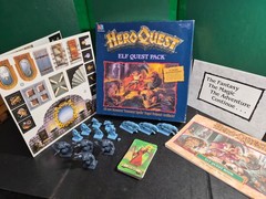 HeroQuest 1992 Quest Pack for the Elf Expansion Pack Complete Un Punched