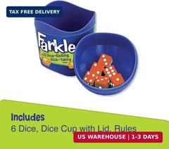Farkle Classic Dice Game – Kids, Family Games, Travel Game, Adult Games, Board G