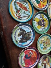 Digimon Rappers Lot Of 31 Digital Monsters Metal Pogs Tazos 2 Inch Mgic Box 2001
