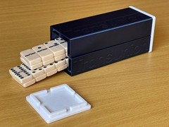 Custom Domino Box Personalized Logo Portable Tile Tray No Table Needed