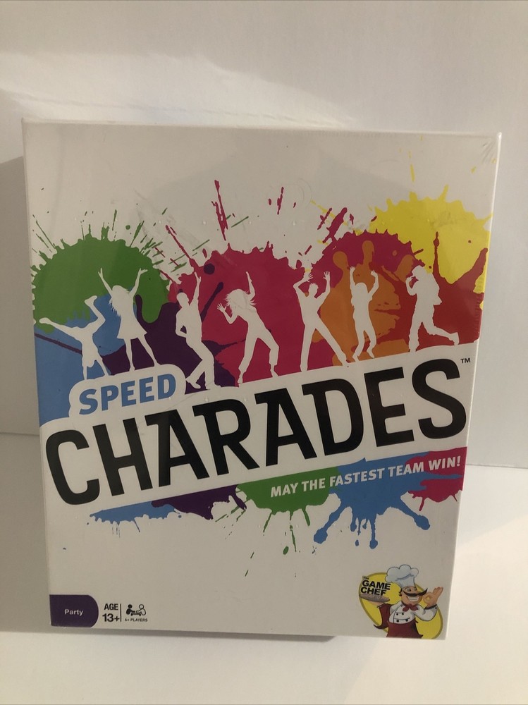 Speed Charades Fast Paced Family Party Game Board Age 13+ BRAND NEW SEALED