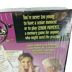 Senior Moments Game Family Party Humorous Memory Age 12 and Up New Sealed