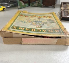 Antique Parker Brothers Anagrams & Letters Game Red Letter Tiles Salem Mass