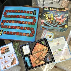 Nickelodeon Eels and Escalators Board Game with Custom Dice & Character Pieces