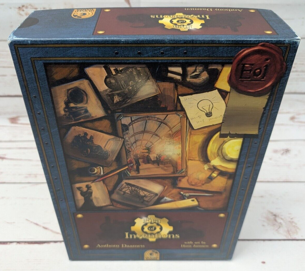 Era Of Inventions Board Game Complete Masterprint Edition 100% Complete Quined