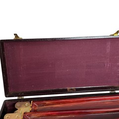 1940s Butterscotch Bakelite Mahjong Mah Jongg Set MET Games NY 148 Tiles