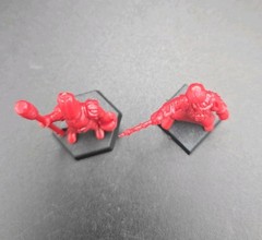 Battle Masters 1992 Imperial Army Figures Lot Red Cannon Crew Handgunner MB