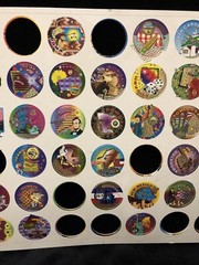 Vintage 1990s US State government Collectible POGS Sheet United States