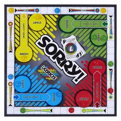 Sorry! Board Game for Kids Ages 6 and Up; Classic Standard, Multicolored