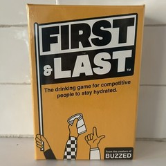 First & Last Drinking Card Board Game Hunch Studios 2021 Buzzed New Sealed