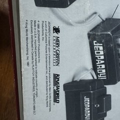 VINTAGE 1988 Electric Jeopardy Board Game Pressman Missing One Display Board Leg