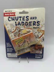 VINTAGE CHUTES AND LADDERS KEYCHAIN GAME 2002 Hasbro -Basic Fun 548-0 Sealed New