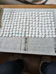Japanese Go Stones White 175pcs Black 180pcs Japan for IGO Game Vintage NO BOX