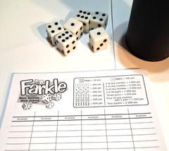 Farkel Game by Patch Complete Boxed Game 6 Dice Cup Score Sheets Instructions