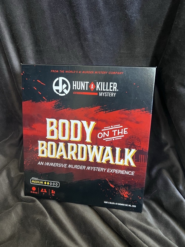 Hunt A Killer: Body on the Boardwalk Complete Murder Mystery Game Played & Reset