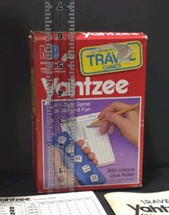 VTG 1989 Yahtzee Travel Game by MB Milton Bradley Age 8 & Up 1 or more players