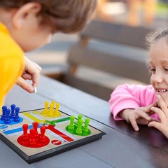 Magnetic Ludo Travel Board Game Set, Folding Design and Light-Weight, Gift for K