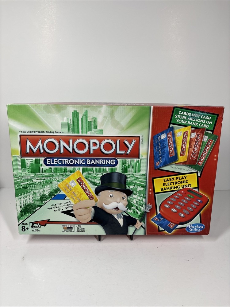 Monopoly Electronic Banking COMPLETE UNIT WORKS Hasbro 2013 Bank Cards