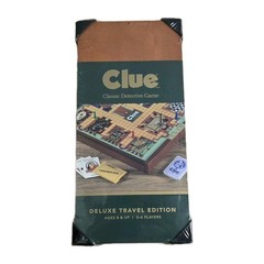 Clue Deluxe Travel Edition board game Wooden Box New Sealed