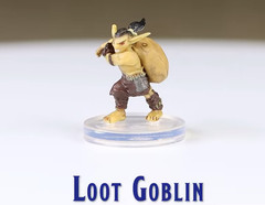 Dungeons And Dragons Onslaught Loot Goblin Promo Figure & Foil Card