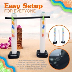 Inflatable Limbo Game for All Ages – 62″ Luau Party Fun Indoors & Outdoors