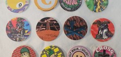 1990s Lot of 12 Misc. Pogs Slammer Whammers Milk Caps Lot #26