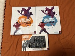 MIGHTY BOARDS: VENGEANCE: ROLL & FIGHT EPISODES 1 & 2 BOARD GAMES with Minis!