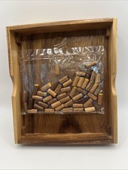 Chinese Checkers Wood Travel Pier One New 5.5” X 6.5”