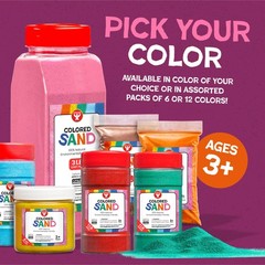 Colored Sand 15 lb Bottle Magenta Craft Art Sensory Play Hygloss 22711 Crafts