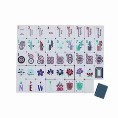 SLATE GRAY 4-Layer Acrylic Mahjong Tiles Full American Set 160 Tiles US SELLER!