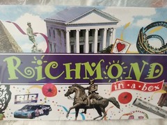 Vintage Richmond In A Box Board Game RVA Highlights Late For The Sky USA 1990s
