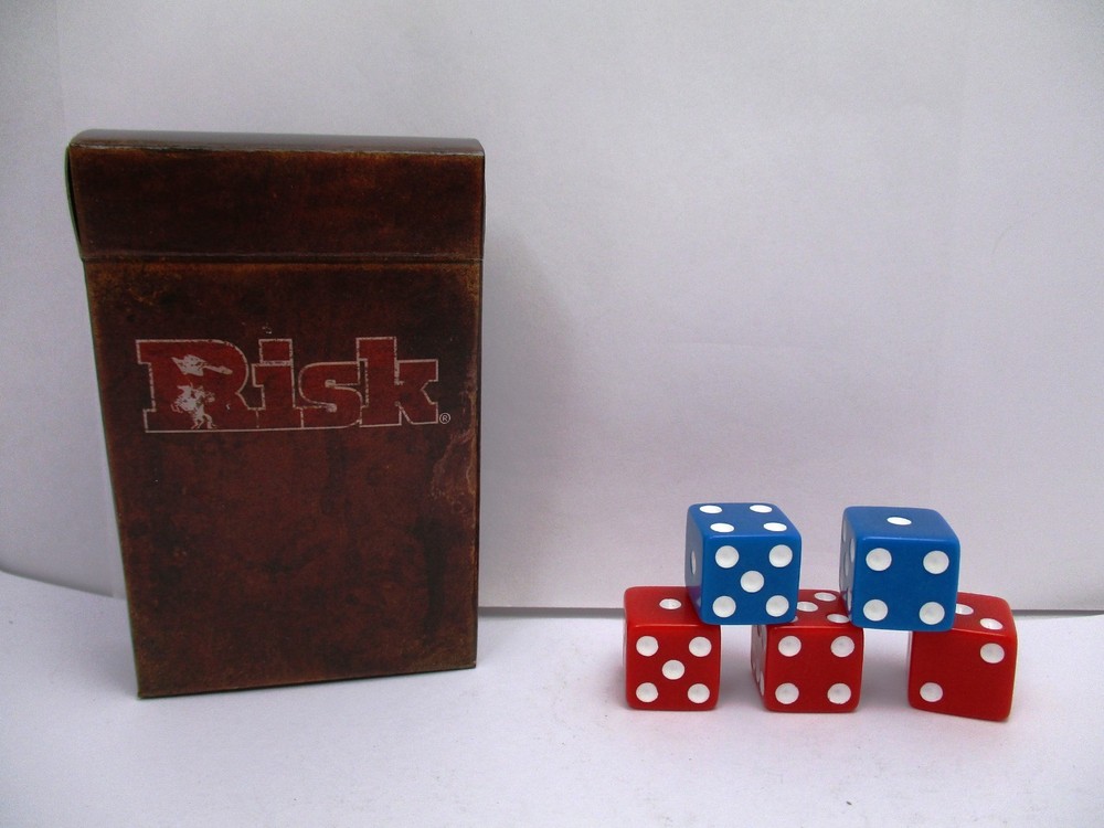 Risk Board Game by Hasbro 2015 Dice & Cards Replacement Parts Pieces