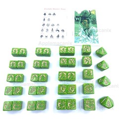 NEW Dragon Dice Treefolk Near Complete Set 39 Dice Darktree Monster Die SFR TSR