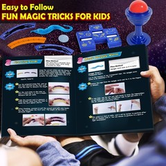 Magic Kit Kids Magician Costume Pretend Play Instructions Tricks PATIFEED Ages