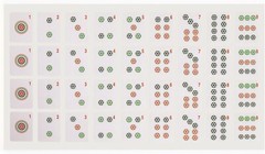 Set of 180 American Mahjong Tile Decal Stickers Complete Set Quality Decal New
