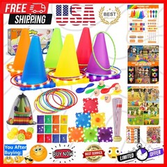 49PCS LED Carnival Games Combo Set for Kids – Perfect Outdoor Fun & Activities