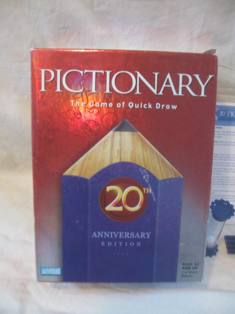 Pictionary 20th Anniversary Edition Parker Brothers 2005 The Game Of Quick Draw