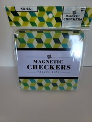 Magnetic Checkers Travel Size Portable Compact