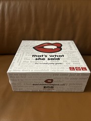 That’s What She Said The Party Game of Twisted Innuendos adult game brand new !!