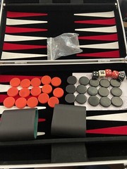 Pavilion Toys ‘R Us Backgammon In Silver Case Black White Red