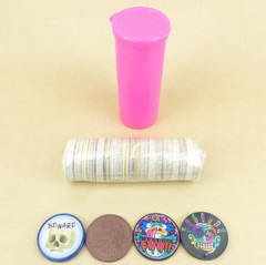 100 Pogs + 4 Slammers + Pog Tube 1990s Retro Nostalgia! Pog Game Ready To Play